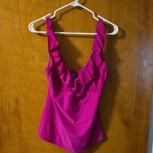 DKNY Fuchsia Tankini 2X: 2XA